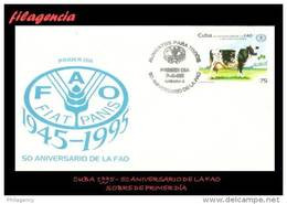 CUBA SPD-FDC. 1995-04 50 ANIVERSARIO DE LA FAO. - FDC