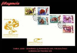 AMERICA. CUBA SPD-FDC. 2008 HOMBRES PREHISTÓRICOS - FDC