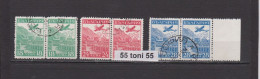 1932 EXPOSITION PHIL. DE POSTE AERIENNE à STRASBOURG 3v.- Used/oblitere (O) Pair Bulgaria / Bulgarie - Usati