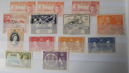 NORTHERN RHODESIA X12 STAMPS MINT 1946-53 - Northern Rhodesia (...-1963)