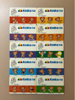 Mint Singapore Telecom GPT Singtel Phonecard, Konica Film XVII SEA Games 1993, Set Of 10 Mint Cards (Same Serial Number) - Singapour