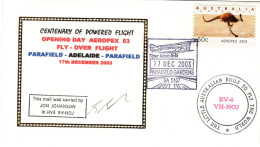 Australia 2003 Centenary Of Powerd Flight,souvenir Cover,  No 36 Of 100 - Lettres & Documents