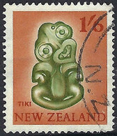 NEW ZEALAND 1960 1/6 Olive-Green & Orange-Brown, "Tiki" SG793 FU - Usati