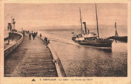 FRANCE - Honfleur - La Jetée - Le Bateau Du Hâvre - Carte Postale Ancienne - Honfleur