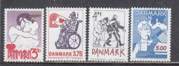 Denmark 1992 - Comics, Mi-Nr. 1039/42, MNH** - Unused Stamps