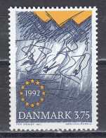 Denmark 1992 - European Single Market, Mi-Nr. 1038, MNH** - Unused Stamps