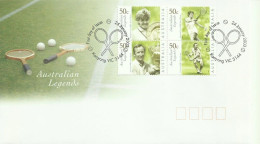 Australia 2003 Australian Legends,Tennis, FDC - Marcophilie