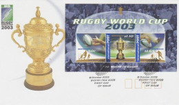 Australia 2003 Rugby World Cup MS FDC - Marcofilia