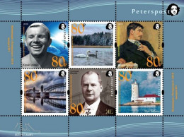 Russia 2019 Lighthouse Space Gagarin Europa CEPT Swan Etc Peterspost Stamp Set Of 6 Stamps In Block MNH - Russie & URSS