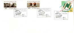 Australia 2004  150th Anniversary 1st Railway,Goolwa ,Middleton,Port Elliot,souvenir Cover - Bolli E Annullamenti