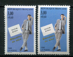 26116 FRANCE N°3030** 3F+60c. Nestor Burma : Fond Violet Au Lieu De Bleu + Normal (non Inclus) 1996  TB - Nuevos