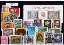 Österreich 1976 Lot MLH * - Full Years