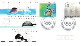 Australia 2004  Olympic Flame,Sydney And Melbourne Postmark ,souvenir Cover - Marcofilia