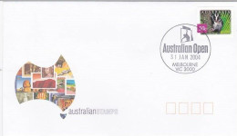 Australia 2004 Australian Open Souvenir Cover - Marcofilia