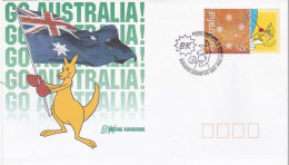 Australia 2004 Boxing Kangaroo, Sailing, Souvenir Cover - Marcofilia