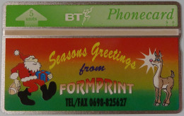 UK - Great Britain - BT & Landis & Gyr - BTP195 - Formprint Christmas 1993 - 309G - 500ex - Mint - BT Edición Privada
