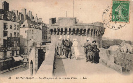 FRANCE - Saint Malo - Les Remparts De La Grande Porte - LL - Carte Postale Ancienne - Saint Malo