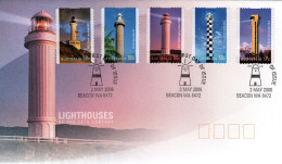 Australia 2006  Lighthouses,Selfadhesive,Beacon Postmark,FDI - Marcophilie