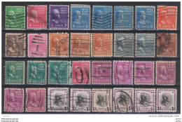 U.S.A.:  1938  PRESIDENTS  -  LOT  32  USED  STAMPS  -  YV/TELL. 369//397 - Usados