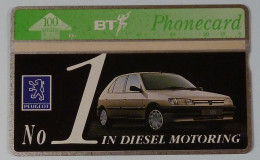 UK - Great Britain - BT & Landis & Gyr - BTP206 - Peugeot Cars - 311D - %4000ex - Mint - BT Private Issues