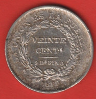 BOLIVIA - 20 CENTAVOS 1889FE - Bolivia