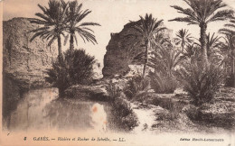 TNISIE - Gabès - Rivière Et Rocher De Schella - LL- Carte Postale Ancienne - Túnez