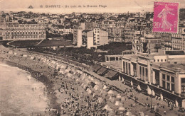 FRANCE - Biarritz - Vue Sur Un Coin De La Grande Plage - Animé - Carte Postale Ancienne - Biarritz