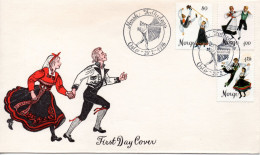 Norway 1976, FDC, Folk Dance - Cartas & Documentos