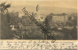 Bad Hersfeld - Stiftsruine - Kriegsschule - Verlag Fr. Sauer Hersfeld - Gel. 1900 - Bad Hersfeld
