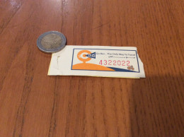 Ticket De Transport ** (bus) "go Bus The Only Way To Travel" Egypte - Mondo