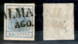 Antichi Stati Italiani - Lombardo Veneto - 1850 - 45 Cent (10b - Prima Tiratura) Usato (150) - Autres & Non Classés