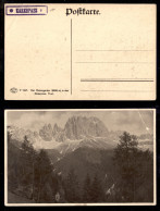 Antichi Stati Italiani - Lombardo Veneto - Territori Italiani D'Austria - Karerpass (P.ti 6) - Cartolina Panoramica Nuov - Otros & Sin Clasificación