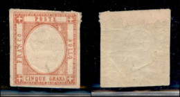 Antichi Stati Italiani - Napoli - Province Napoletane - 1861 - 5 Grana (21n) Con Doppio Filetto In Alto - Nuovo Con Gomm - Andere & Zonder Classificatie