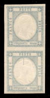 Antichi Stati Italiani - Napoli - Province Napoletane - 1861 - 50 Grana (24) - Coppia Verticale  - Gomma Integra - Andere & Zonder Classificatie