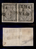 Antichi Stati Italiani - Parma - 1852 - 10 Cent (2) - Coppia Orizzontale - Sorani (700) - Andere & Zonder Classificatie