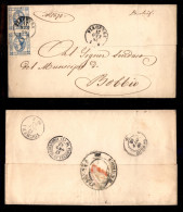Antichi Stati Italiani - Parma - Piacenza (P.ti 6) - Due 15 Cent (13 - Regno) Su Lettera Per Bobbio Del 17.10.63 - Andere & Zonder Classificatie