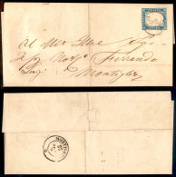 Antichi Stati Italiani - Sardegna - 20 Cent (15c - Cobalto Latteo Chiaro) Su Lettera Da Torino A Montiglio Del 26.9.56 ( - Autres & Non Classés