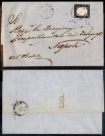 Antichi Stati Italiani - Sardegna - 20 Cent (15Ea) - Lettera Via Mare (col Postale - Manoscritto A Lato) Da Livorno A Na - Other & Unclassified