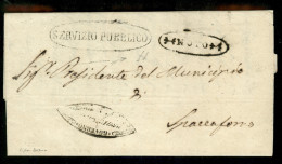 Antichi Stati Italiani - Sicilia - Noto + Servizio Pubblico - Piego Per Spaccaforno Del 22.12.1860 - Diena - Other & Unclassified