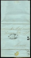 Antichi Stati Italiani - Toscana - Stazione Di S.Donnino/S.F.Leopolda - Lettera Per Livorno Del Settembre 1855 - Otros & Sin Clasificación