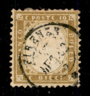 Regno - Vittorio Emanuele II - 1862 - 10 Cent (1) Usato A Firenze - Ben Centrato (700) - Otros & Sin Clasificación