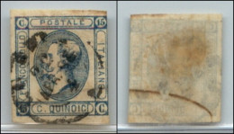 Regno - Vittorio Emanuele II - 1863 - 15 Cent Azzurro (13c + D) Ultima I Di Quindici Formata Da 3 Puntini E Linea Orizzo - Andere & Zonder Classificatie