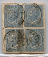 Regno - Vittorio Emanuele II - Coriano (P.ti 9) - Quattro 15 Cent (18) Su Frammento - Sonstige & Ohne Zuordnung