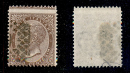 Regno - Vittorio Emanuele II - 1863 - 30 Cent Torino (T19 - Varietà Ga) Usato - Dentellatura Spostata In Alto - Non Cata - Autres & Non Classés
