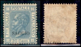 Regno - Vittorio Emanuele II - 1866 - Saggio - 20 Cent (26) - Gomma Originale (260) - Sonstige & Ohne Zuordnung