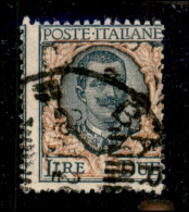 Regno - Vittorio Emanuele III - 1923 - 2 Lire Floreale (150 - Varietà) - Dentellatura Verticale Spostata A Sinistra - Us - Autres & Non Classés