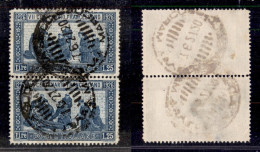 Regno - Vittorio Emanuele III - 1926 - 1,25 Lire S. Francesco (196) - Coppia Verticale - Dent.14 - Annulli Originali (11 - Andere & Zonder Classificatie