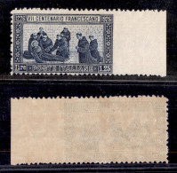 Regno - Vittorio Emanuele III - 1926 - 1,25 Lire S. Francesco (199h) Non Dentellato A Destra - Nuovo Con Gomma - Lieve T - Otros & Sin Clasificación