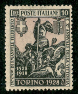 Regno - Vittorio Emanuele III - 1928 - 10 Lire Emanuele Filiberto (237) - Gomma Integra - Other & Unclassified