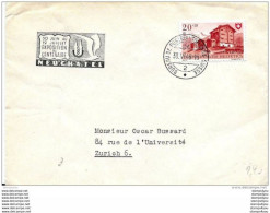 33-73 - Enveloppe Avec Timbre Pro Patria Et Oblit Spéciale "Expo Centenaire Neuchatel" 1948 - Briefe U. Dokumente